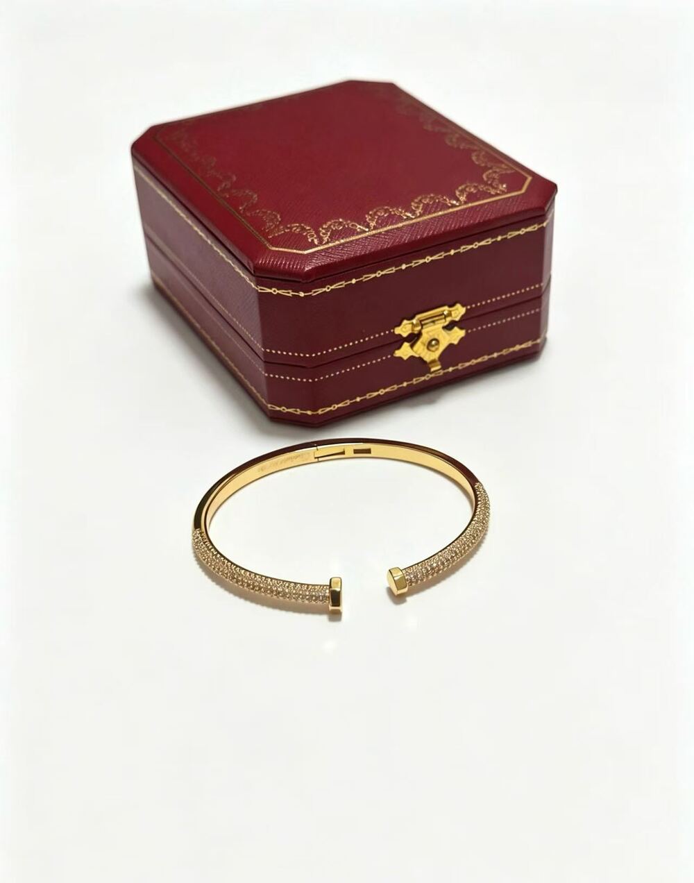 Cartier Love Open Cuff Gold Bangle Bracelet Designer Luxury Bracelet